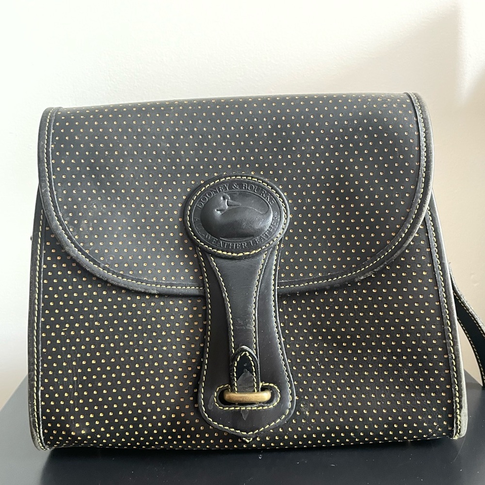 Vintage Dooney & Burke polka dot crossbody